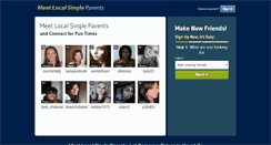Desktop Screenshot of meetlocalsingleparents.com