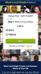 Mobile Screenshot of meetlocalsingleparents.com