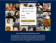 Tablet Screenshot of meetlocalsingleparents.com